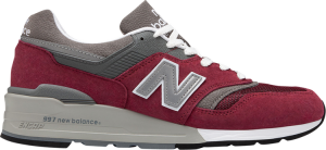New balance 997 discount grey burgundy