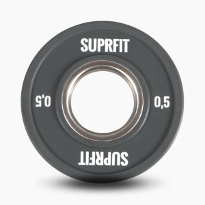 Suprfit Mini Bumper Plates (одинарные) - 0,5 кг, Серый