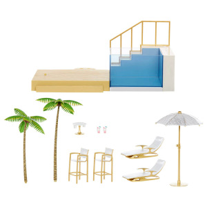 Набор игровой Rainbow High Color Change Pool & Beach Playset