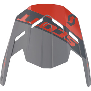 Козырек для детского шлема Scott 350 Evo Plus Dash с логотипом, черный/серый/красный