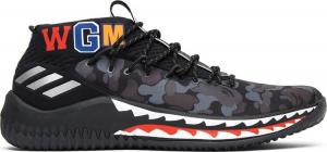 Adidas dame 4 on sale a bathing ape black