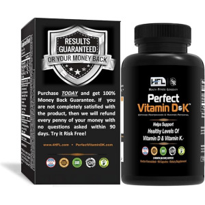 HFL Perfect Витамин D&K™ от доктора Сэма Роббинса D3 и K2, 90-дневный запас