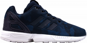 Adidas flux blue and outlet white
