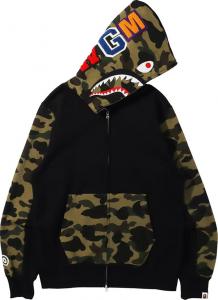 Jaket hoodie bape shark shop