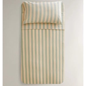 Пододеяльник Zara Home Striped Print, зеленый