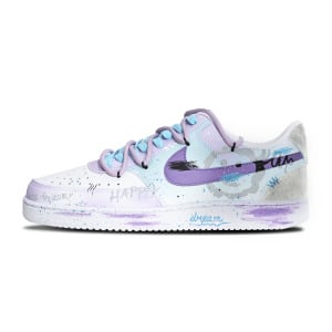 Кроссовки Nike Court Vision 1 Skateboarding Shoes Men Low-top Blue/Purple, фиолетовый