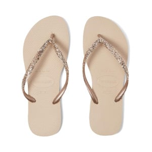 Сандалии Havaianas Slim Glitter II Flip Flop, цвет Sand Grey