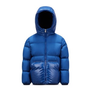 Moncler Стеганый пуховик на молнии Barin для мальчиков - Little Kid, синий