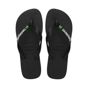 Мужские шлепанцы с логотипом brazil logo Havaianas, черный