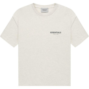 Футболка Fear of God Essentials Short-Sleeve Tee 'Light Heather Oatmeal', кремовый