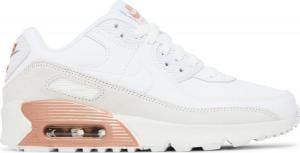 Nike Air Max 90 Leather GS White Metallic Red