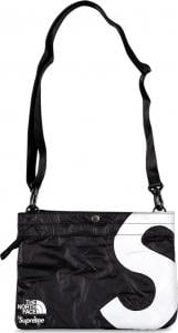 Supreme x the north sales face leather shoulder bag