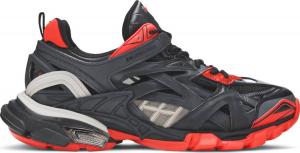 All red balenciaga track hotsell