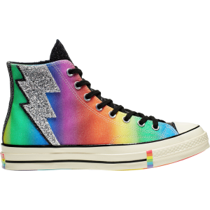 Кроссовки Converse Chuck 70 Hi Pride Shimmering Black Rainbow, черный