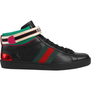 Кроссовки Gucci Stripe Ace High Top, черный