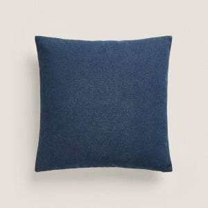 Чехол для подушки Zara Home Plain Cotton, 45х45 см, синий