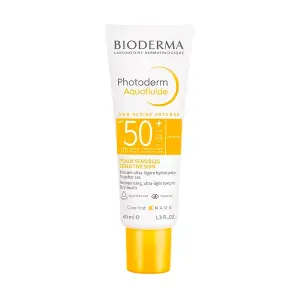 Бесцветный солнцезащитный крем для лица SPF 50 Photoderm Aquafluide Bioderma, 40 ml