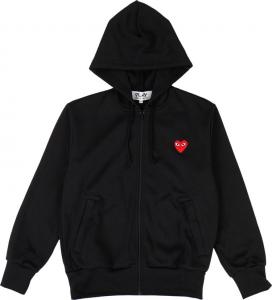 Comme de garcon black hoodie hotsell
