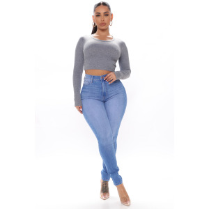 Джинсы скинни Fashion Nova FN22696H21C, синий