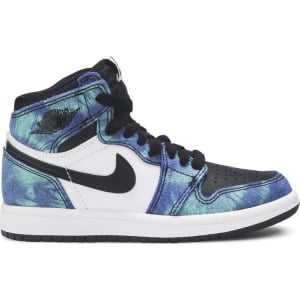 Кроссовки Air Jordan 1 Retro High OG PS Tie-Dye, зеленый