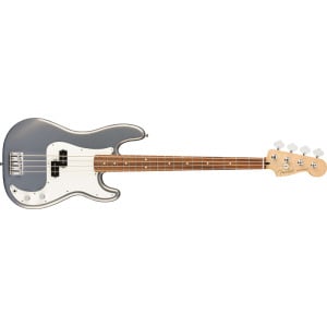 Fender Player Precision Bass, гриф Pau Ferro, серебристый — MX21269719