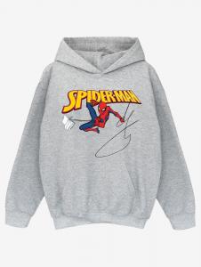 Детская серая толстовка с капюшоном NW2 Spider-Man Spidey With A Book George., серый