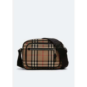 Burberry check messenger outlet bag