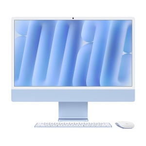 Моноблок Apple iMac 24'' М4 (2024), 10 CPU/10 GPU, 16 ГБ/2 ТБ, Nano-texture glass, Blue, английская клавиатура