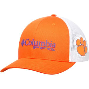 Мужская кепка Columbia Orange Clemson Tigers Collegiate PFG Flex Hat