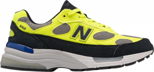 New Balance 992 Made in USA Neon Yellow Navy