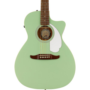 Акустически-электрическая гитара Fender California Newporter Player Surf Green