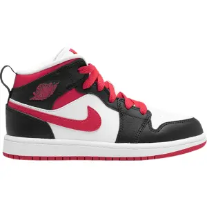 Кроссовки Air Jordan 1 Mid PS White Very Berry, белый