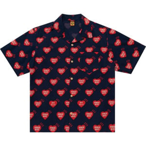 Рубашка Human Made Heart Aloha Shirt 'Navy', синий