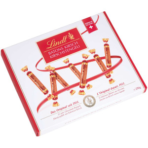 Шоколадные палочки с киршовой начинкой Lindt, 250 г