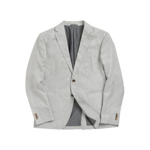 Пиджак из смесовой льняной ткани Cove Road Rodd & Gunn, серый