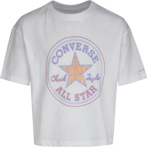 Футболка Converse Star Faux Sequin Boxy Tee, белый