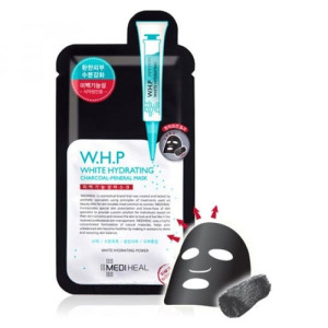 Черная увлажняющая и отбеливающая маска для лица, 25 мл Mediheal, WHP White Hydrating Black Mask EX