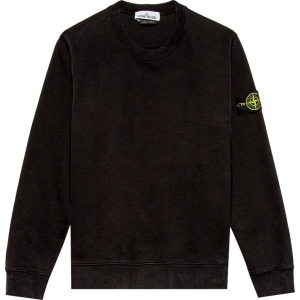 Толстовка Stone Island Logo Patch Crewneck Sweatshirt 'Black', черный
