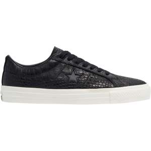 Кроссовки Converse One Star Pro Low Croc Emboss - Black, черный