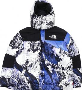North face supreme white on sale jacket