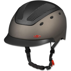 Шлем для верховой езды H18 серый/черный SWING, серый черный