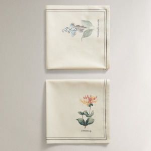 Набор салфеток Zara Home Floral Cotton, 2 шт