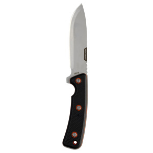 Охотничий нож SIKA 130 фиксированный 13 см черная рукоятка SOLOGNAC, черный
