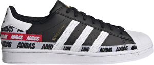 Adidas Superstar Wordmark Heel Stripe Core Black