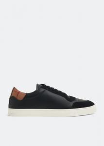 Burberry vintage check and leather sneakers store