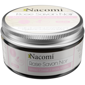 Nacomi Rose Savon Noir черное мыло с розовой водой, 125 г