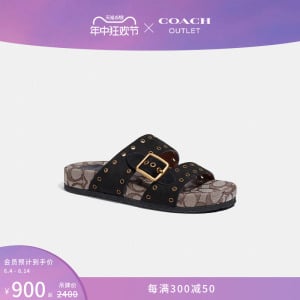 Сандалии женские Ally Coach Outlet, черный