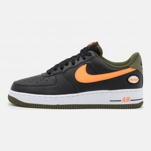 Air force 1 07 lv8 white black  and  total orange 2025