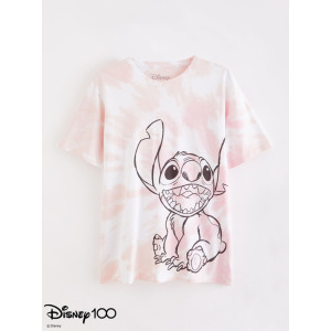 Розовая футболка Disney 100 Lilo & Stitch с принтом тай-дай George., розовый