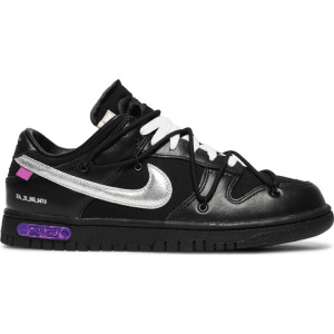 Кроссовки Nike Off-White x Dunk Low 'Lot 50 of 50', черный